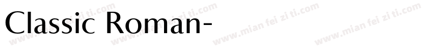 Classic Roman字体转换
